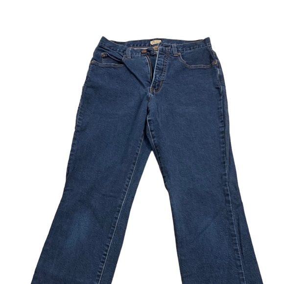 Caslon | Denim Jeans Straight Wide Leg Size 8 Blue Pants - Picture 4 of 7